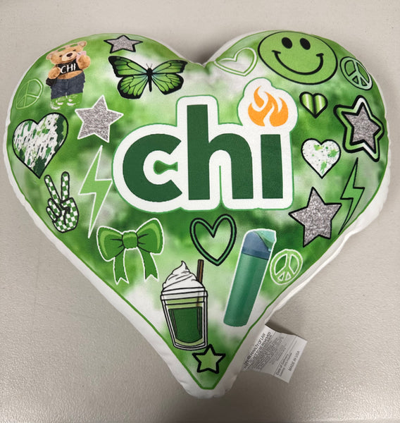 camp heart pillows