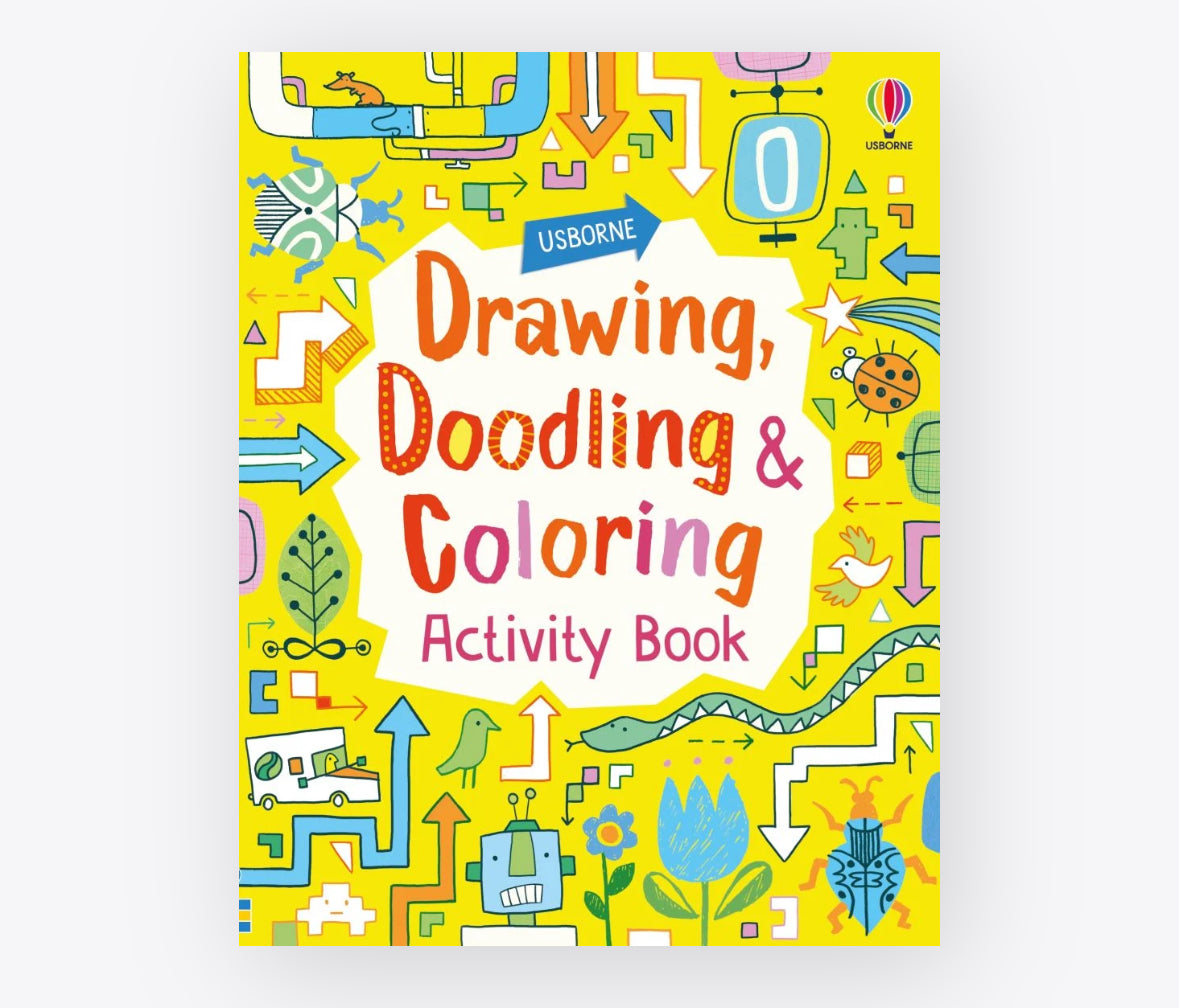 drawing doodling and coloring activity book