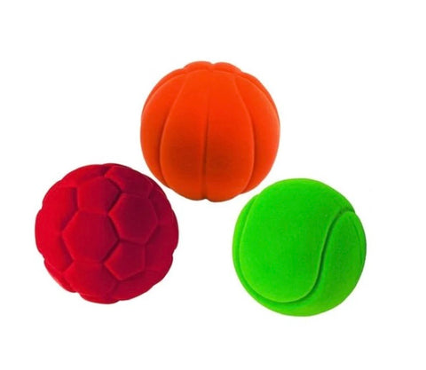 rubbabu small sports balls - set of 3
