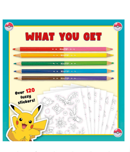 pokemon color your own fuzzie stickers