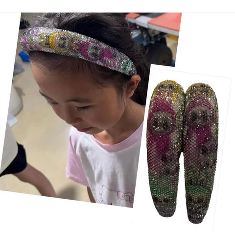 labubu crystal headband
