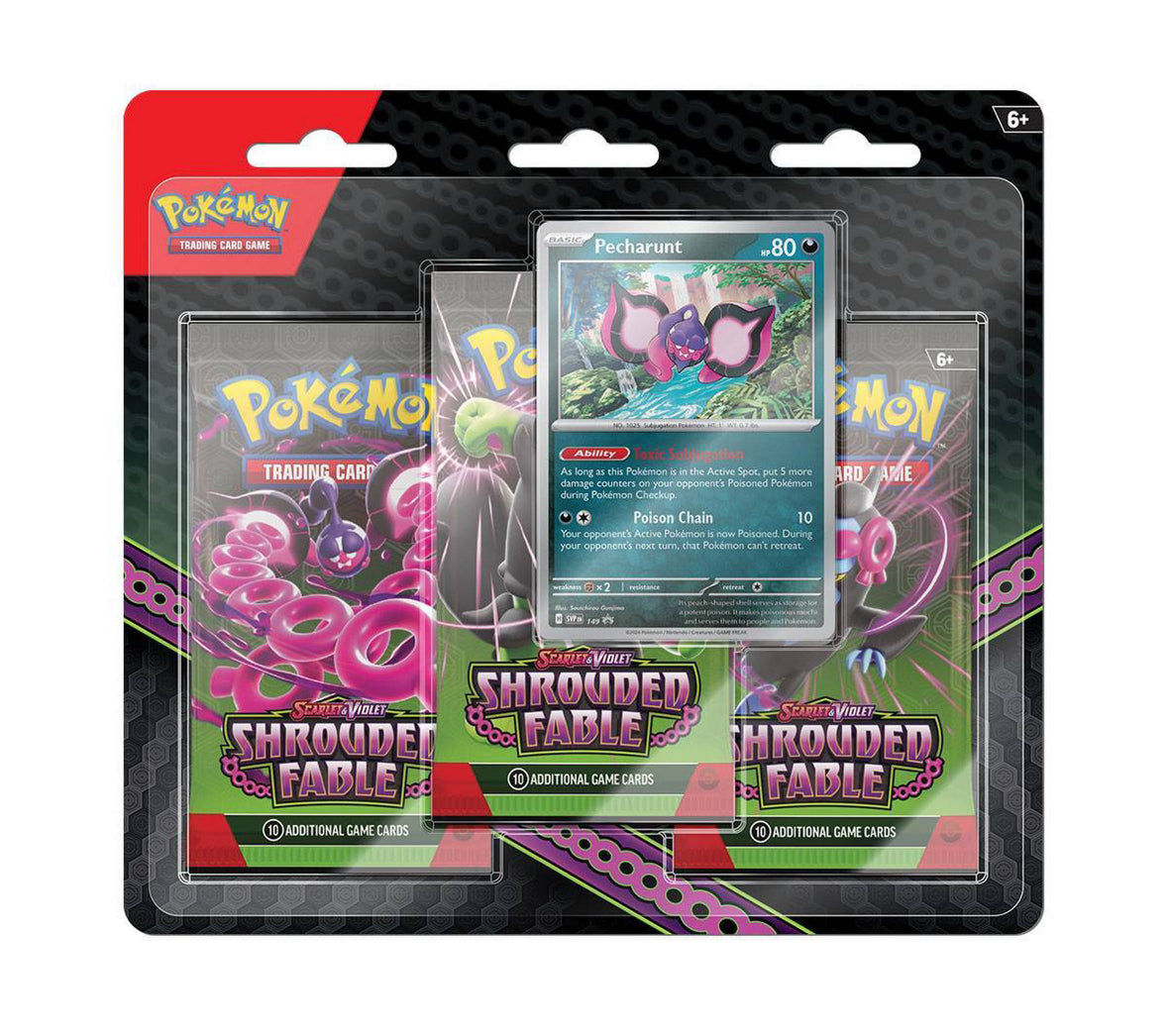 pokemon shrouded fable 3 pack blister