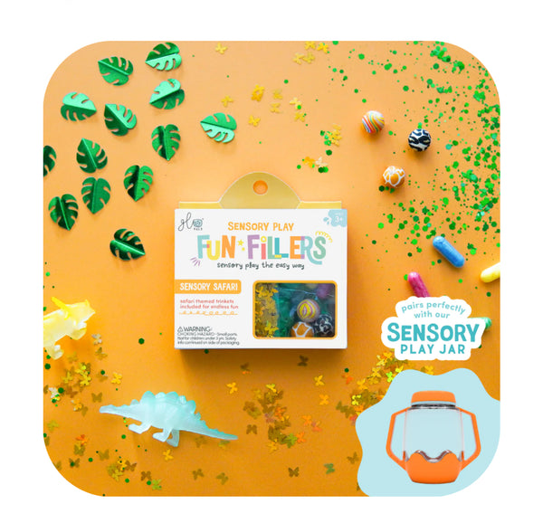 sensory play jar and fun fillers