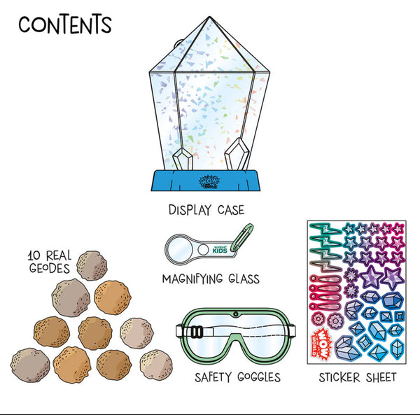 break open crystal geodes