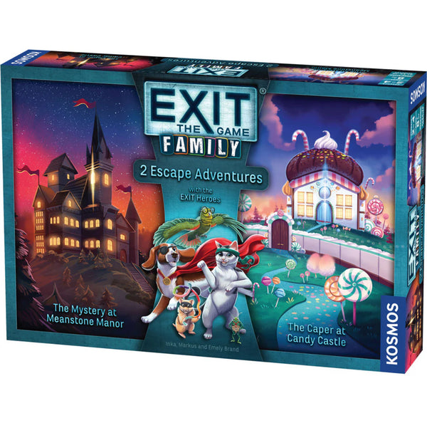 exit the game family - the mystery at meanstone manor and the caper at candy castle