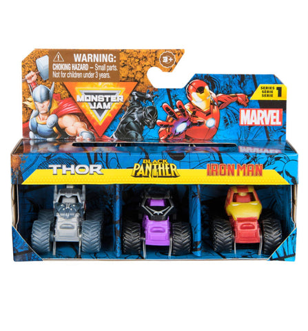 monster jam marvel mini 3 pack