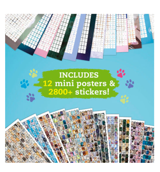 sticker photo mosaic cats and kittens or dogs and puppies