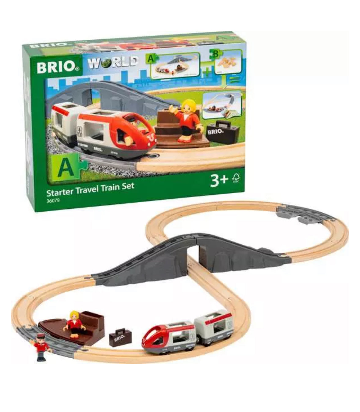 brio starter travel train set