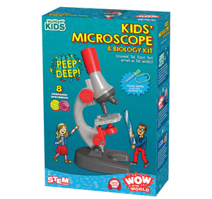 kid’s microscope and biology kit