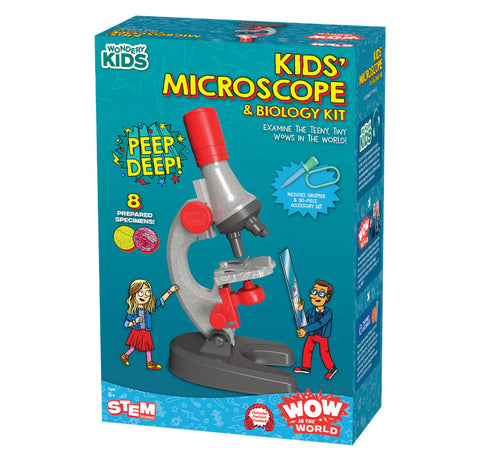 kid’s microscope and biology kit
