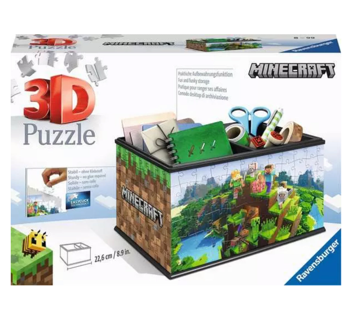 minecraft 3d puzzle storage box