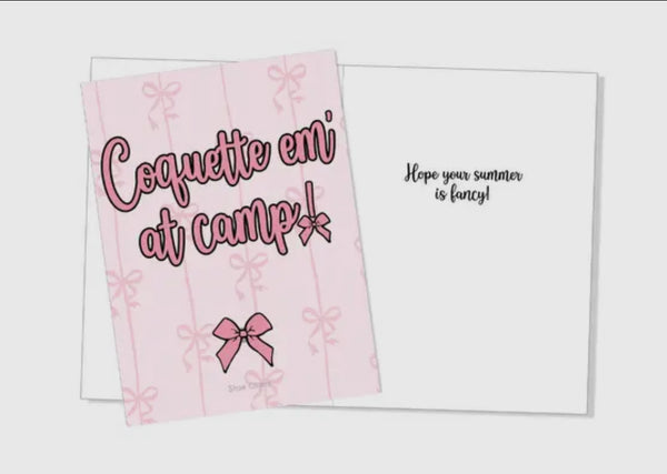 camp card shoe charm set