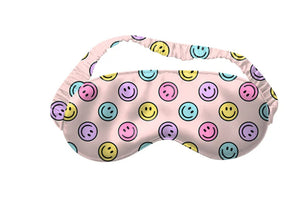 smiley satin sleep mask
