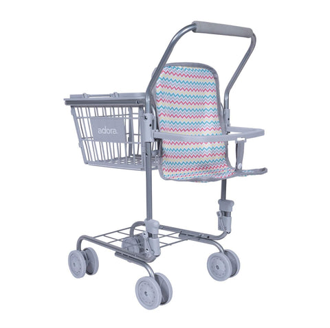 shopping cart with doll seat