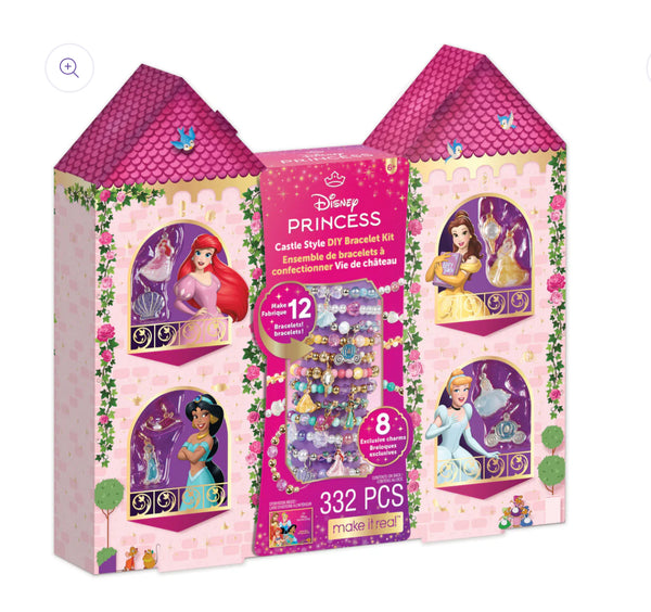 disney princess castle style diy bracelet kit