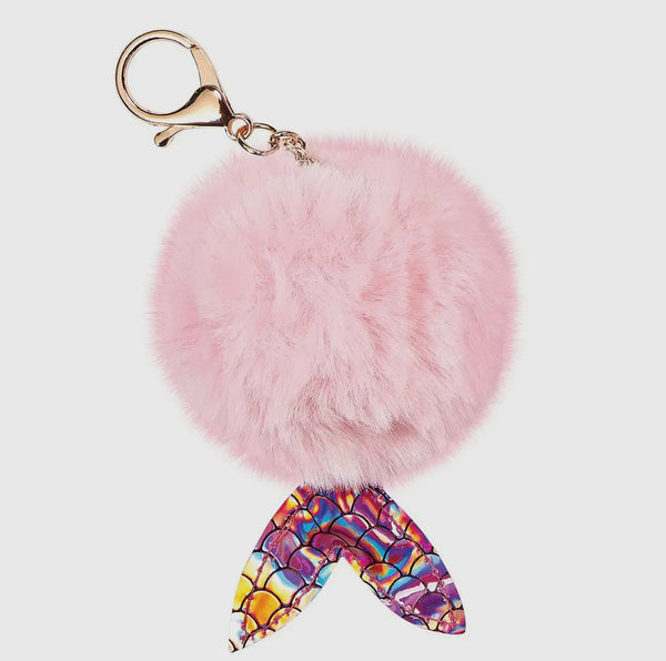 furry pom pom clip - assorted
