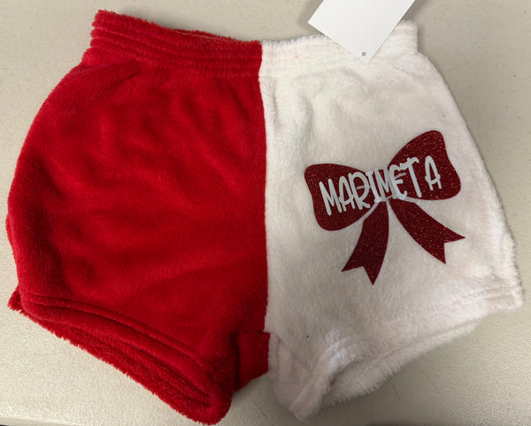 fuzzie shorts w/bow - marimeta