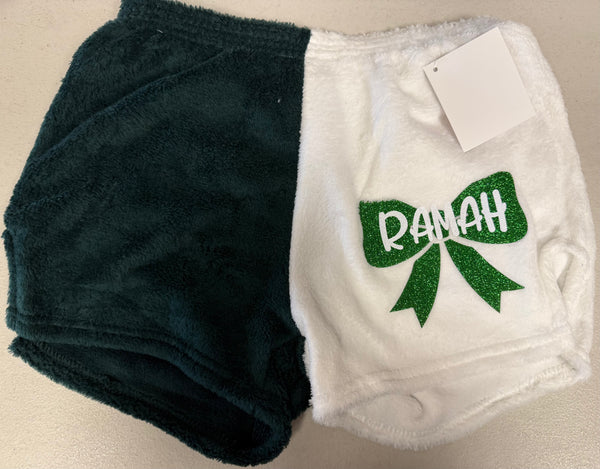 fuzzie shorts w/bow - ramah