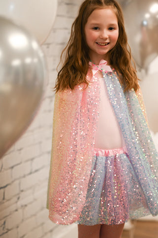ombre sequins skirt and/or cape