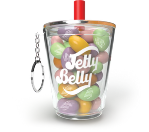 jelly belly boba milk tea keychain
