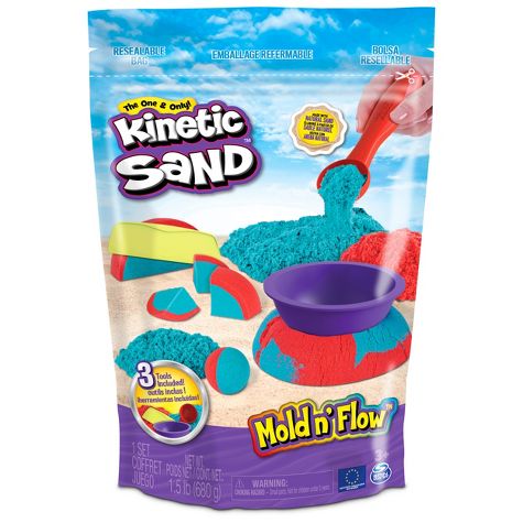 kinetic sand mold and flow