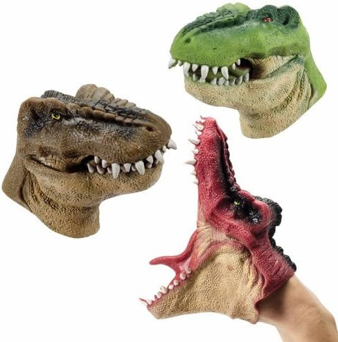 hand puppet- dinosaur, dragon & shark