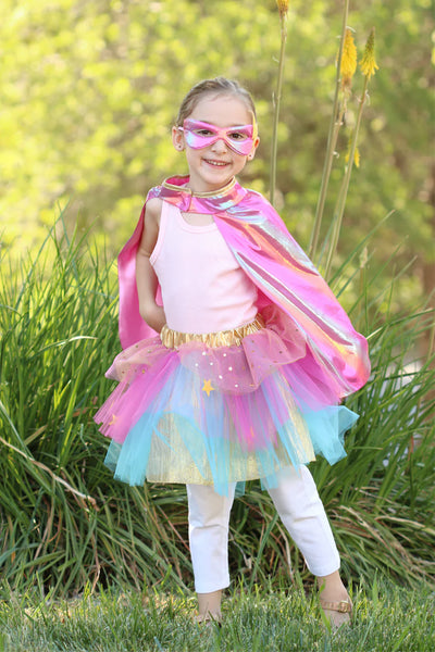 super duper tutu, cape and mask set