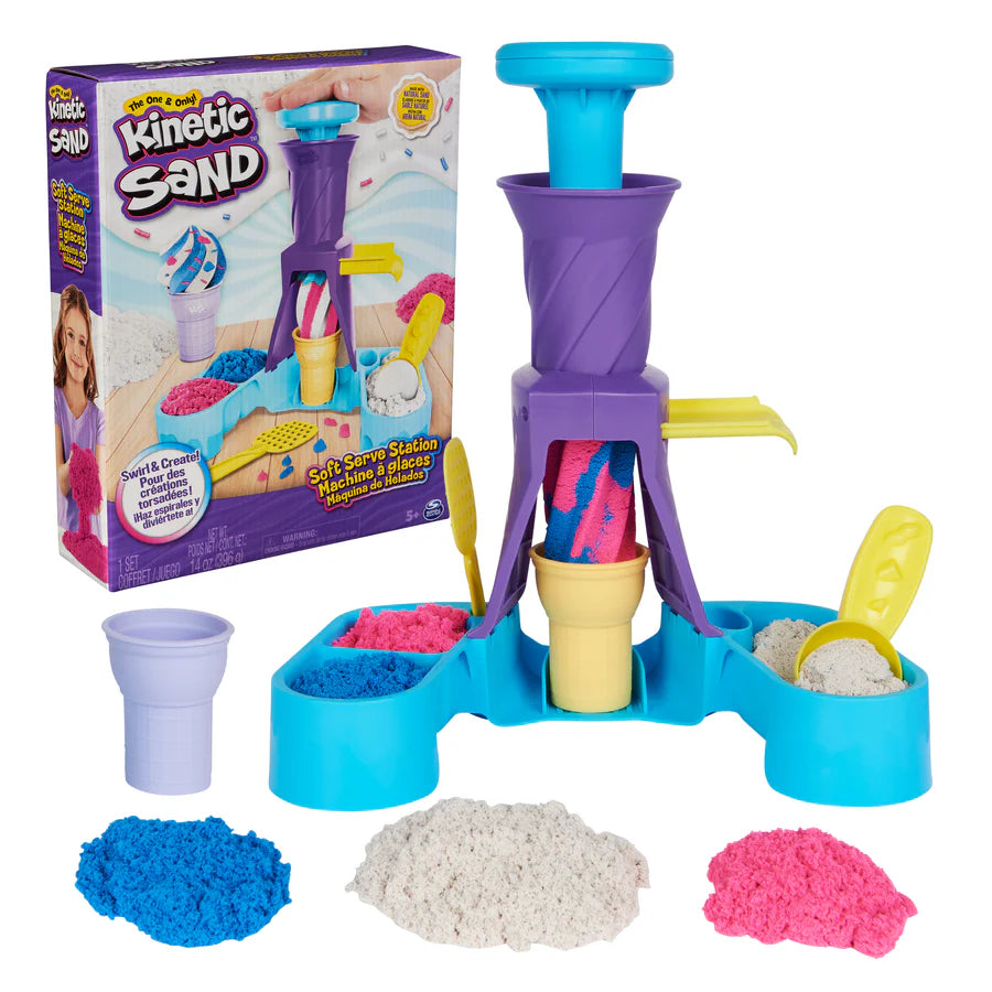 kinetic sand soft serve station