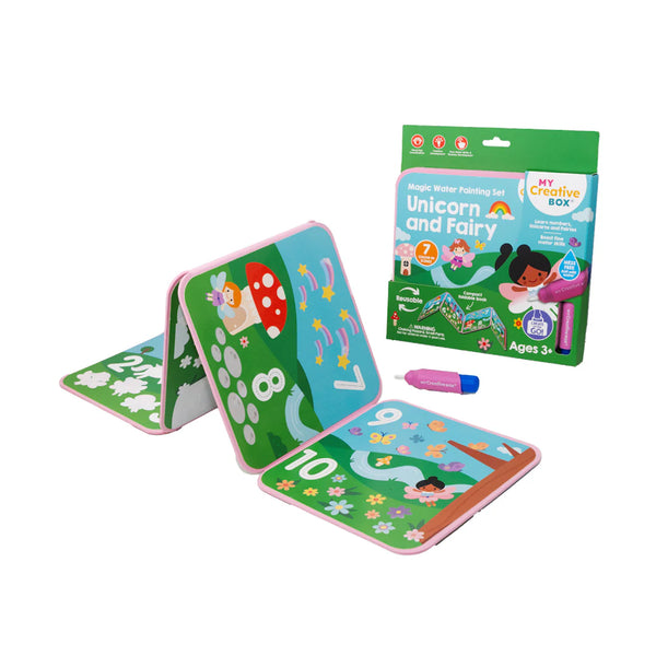 unicorn and fairy magic water painting set