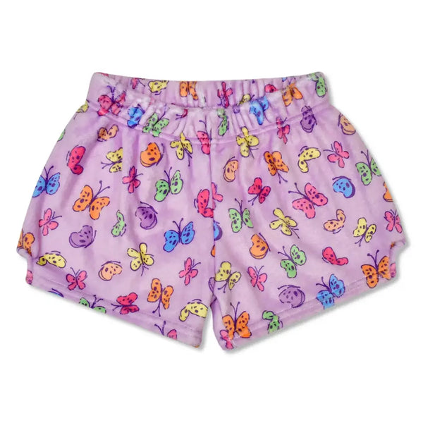 bright butterflies fuzzie shorts