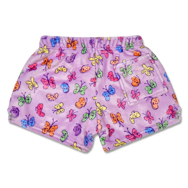 bright butterflies fuzzie shorts