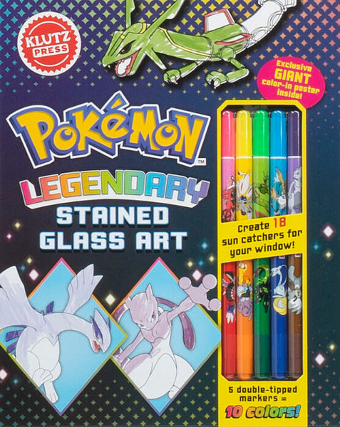 pokemon legendary stained glass art