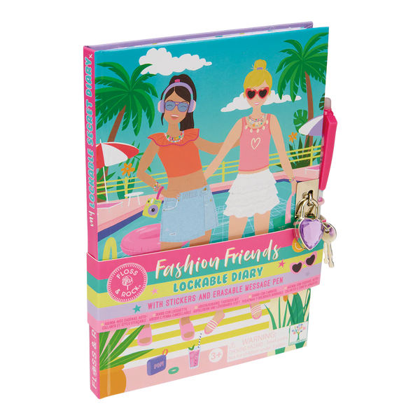 fashion friends lockable diary