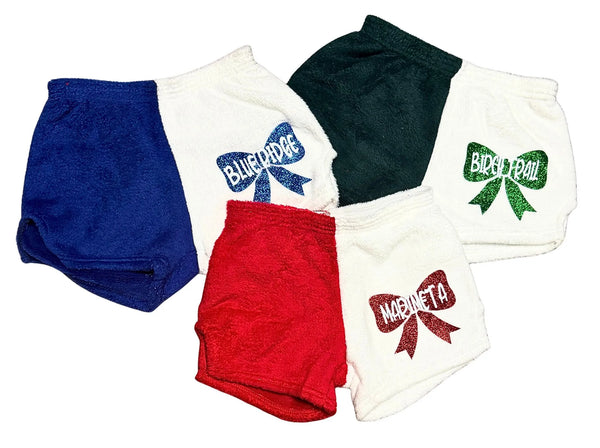 fuzzie shorts w/bow - lwc