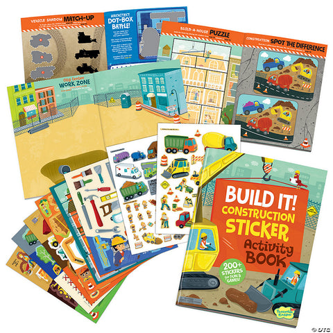 build it construction sticker activity book
