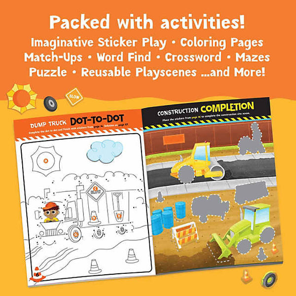 build it construction sticker activity book