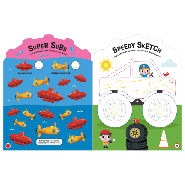 mighty machines activity book