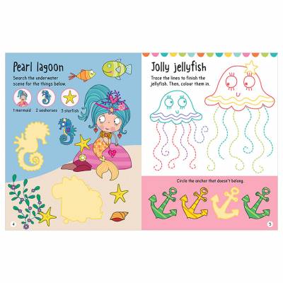 big stickers for little hands - unicorns mermaids princesses ballerinas
