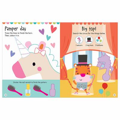 big stickers for little hands - unicorns mermaids princesses ballerinas