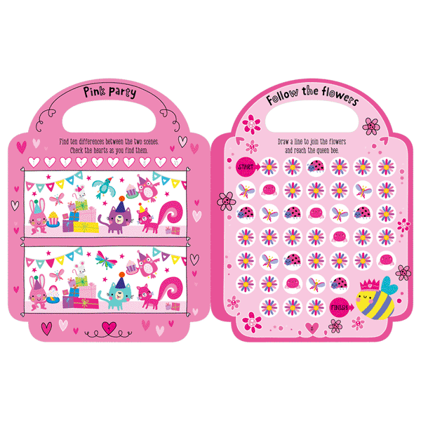 my pretty pink activity book