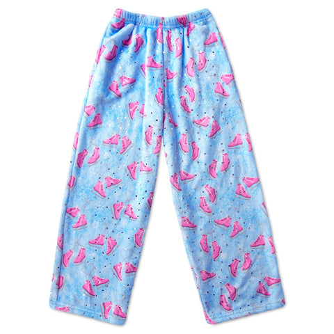 snowy skates fuzzie pants