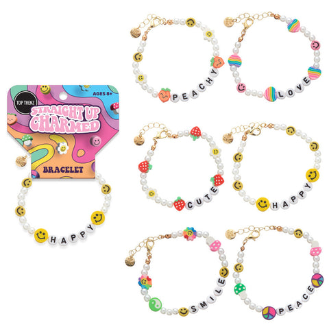 straight up charmed bracelet