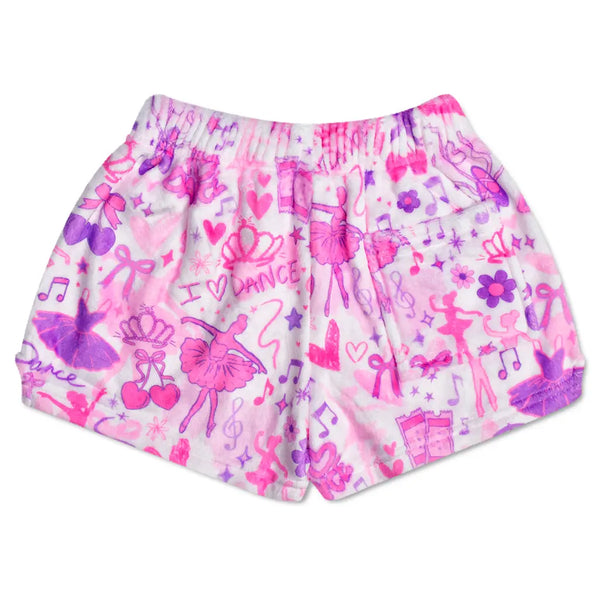 corey paige love to dance fuzzie shorts
