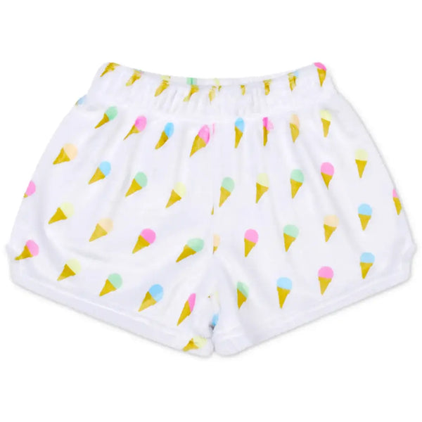 sweet scoops fuzzie shorts