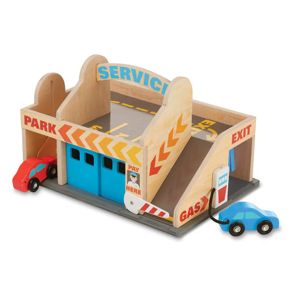 service station parking garage