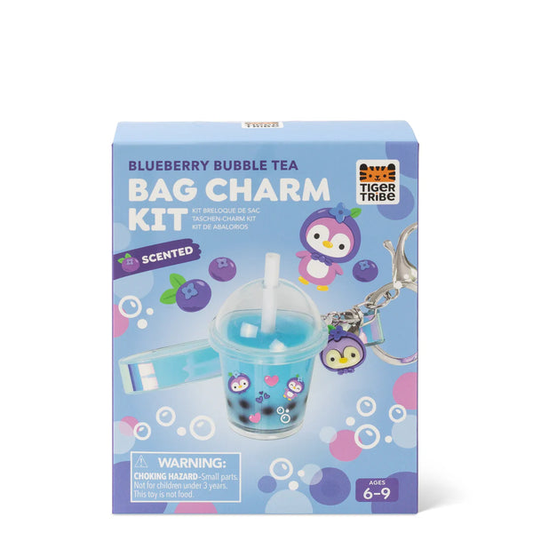 bag charm kit - blueberry bubble tea