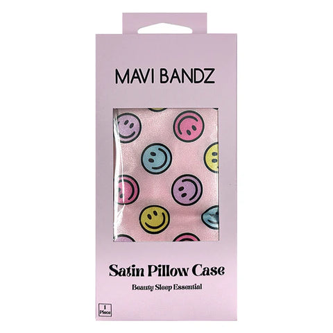 smiley satin pillowcase