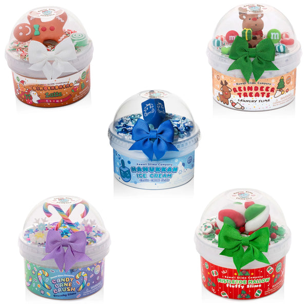 kawaii slime - christmas and hanukkah