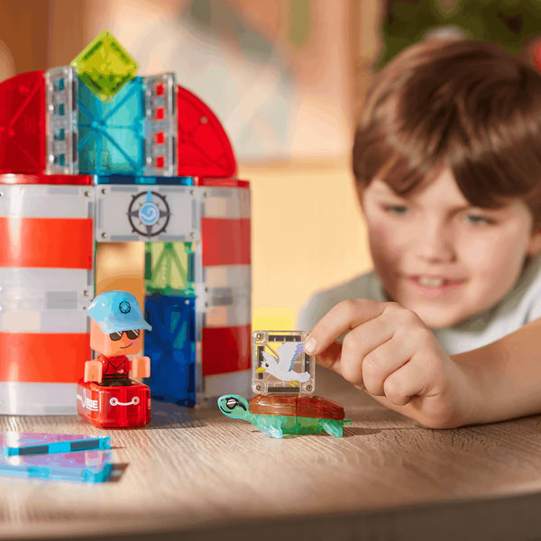 magna-tiles lighthouse rescue