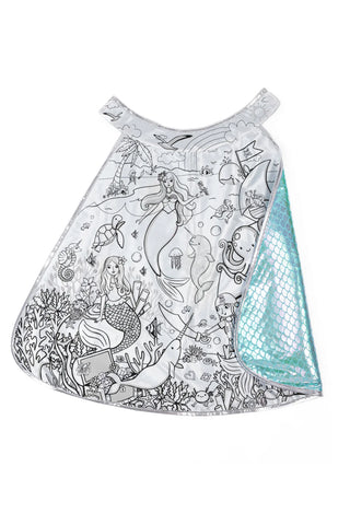 color a cape mermaid